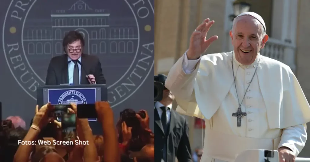 Presidente de Argentina Javier Milei recibió regalo del Papa Francisco