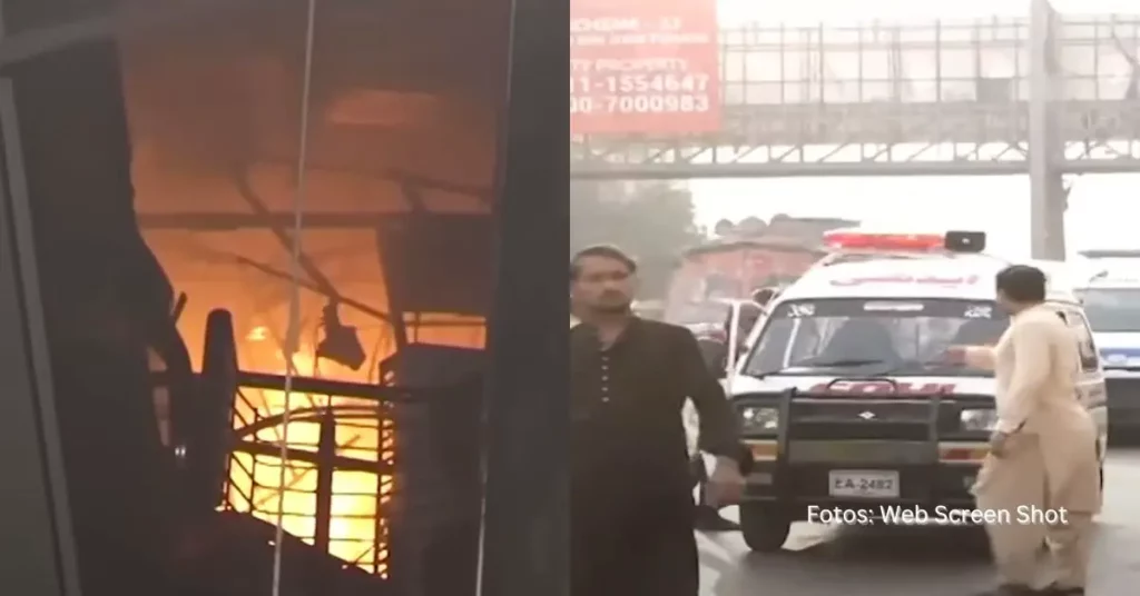 MÁS DE 10 MUERTOS: Incendio en centro comercial de Pakistán dejó numerosos daños