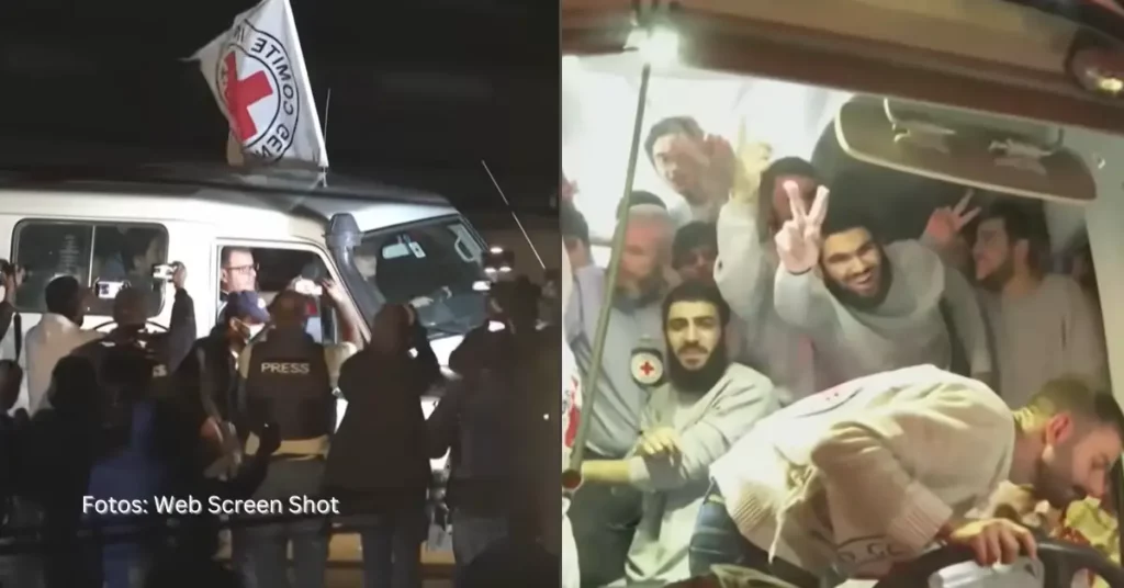 Hamas liberó tercer grupo de rehenes en Gaza