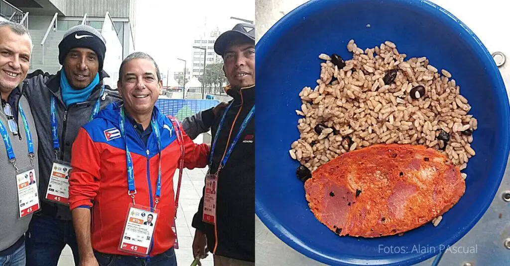 La televisión cubana envió a sus trabajadores en el Latinoamericano un almuerzo detestable