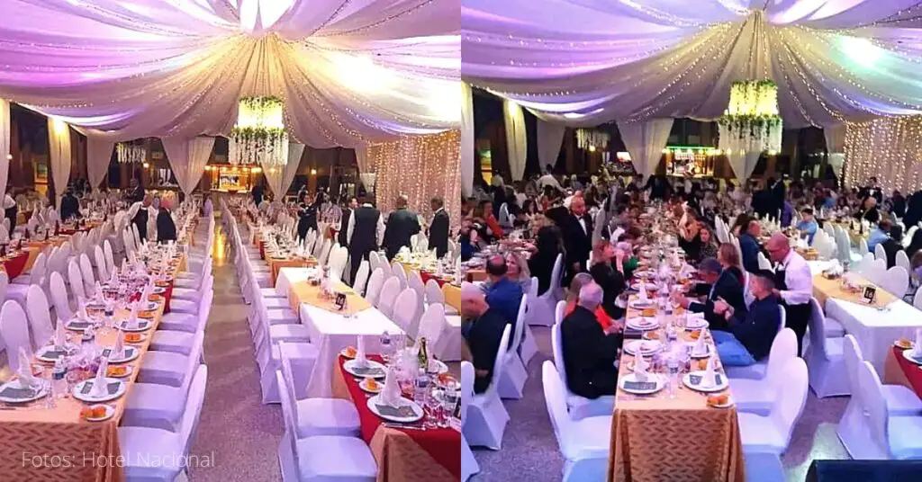 El 24 de diciembre, el Hotel Nacional de Cuba ofreció una Cena Concierto para celebrar en familia la Nochebuena