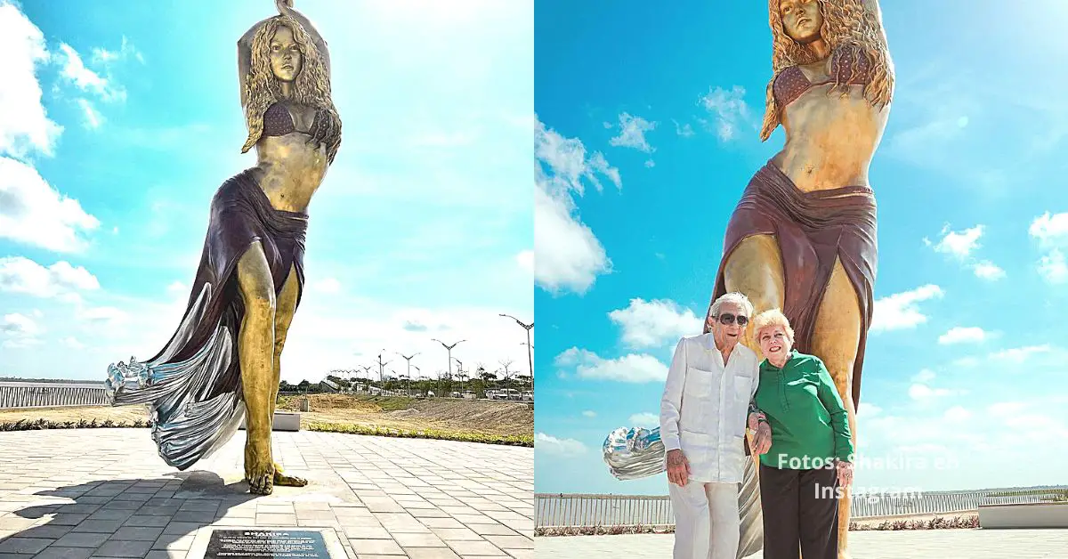 Con 6.5 metros de altura, Shakira ya tiene su estatua de bronce