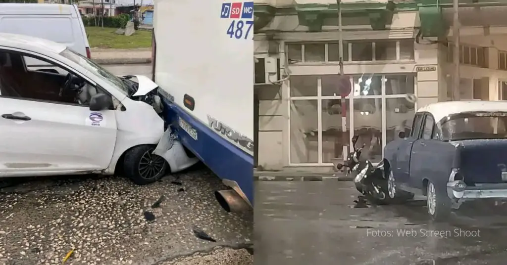 Noticias de Cuba en las redes destacan la ocurrencia de dos accidentes de tránsito en arterias importantes de La Habana