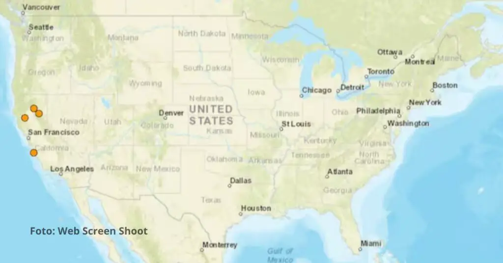 Estados Unidos se encuentra ubicado en el área conocida como Cinturón del Pacífico