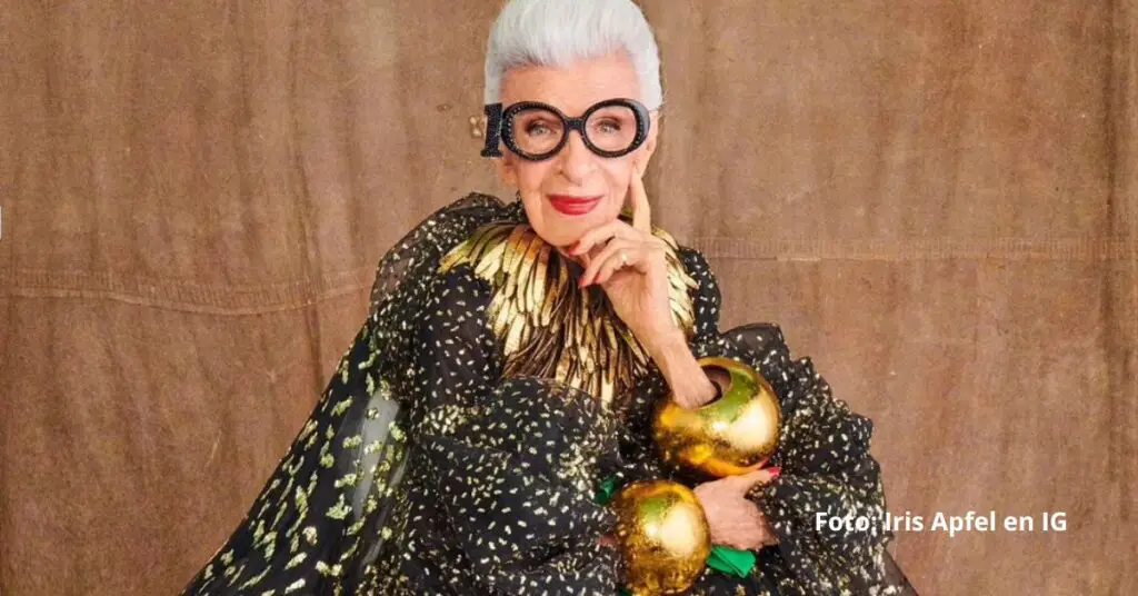 Iris Apfel fue un ícono de la moda