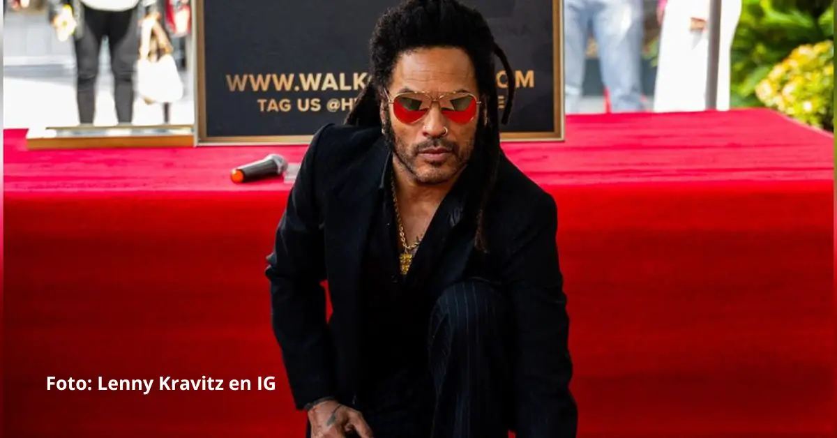 Lenny Kravitz se mostró ver notablemente emocionado