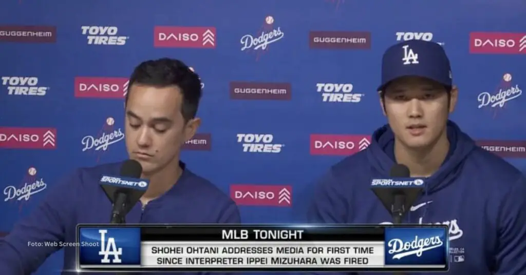 Shohei Ohtani compareció ante los medios de prensa