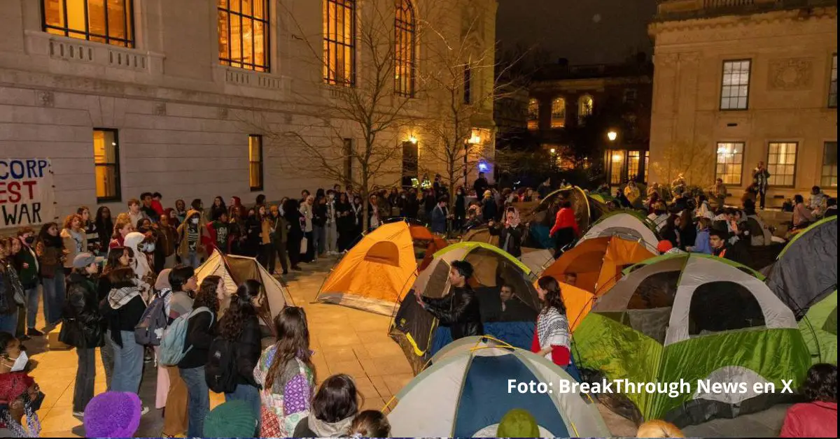 Los estudiantes de la Universidad de Yale también se han sumado a las protestas en Estados Unidos