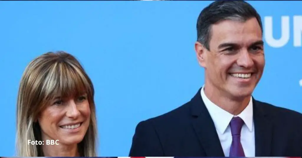 Pedro Sánchez junto a su esposa, Begoña Gómez