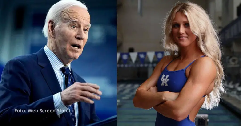 Riley Gaines respondió contra Biden