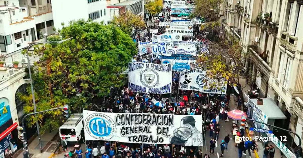 Argentina vivió este primero de Mayo, Día de los Trabajadores, manifestaciones multitudinarias de la clase obrera