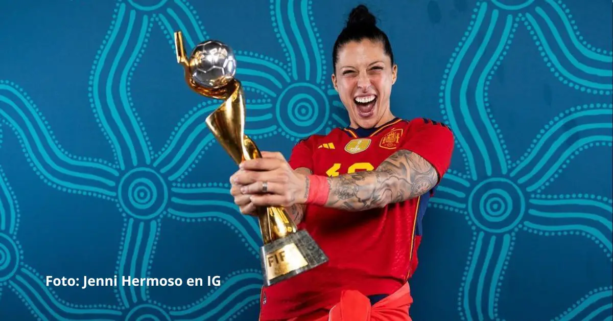 La futbolista española Jenni Hermoso está entre los famosos que celebra este 9 de mayo