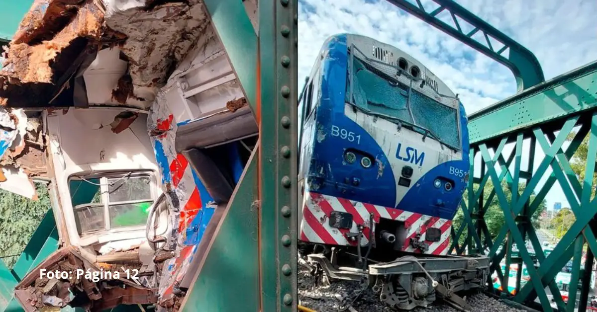 Un tren de la línea San Martín descarriló en cercanías de la estación Palermo en la ciudad argentina de Buenos Aires