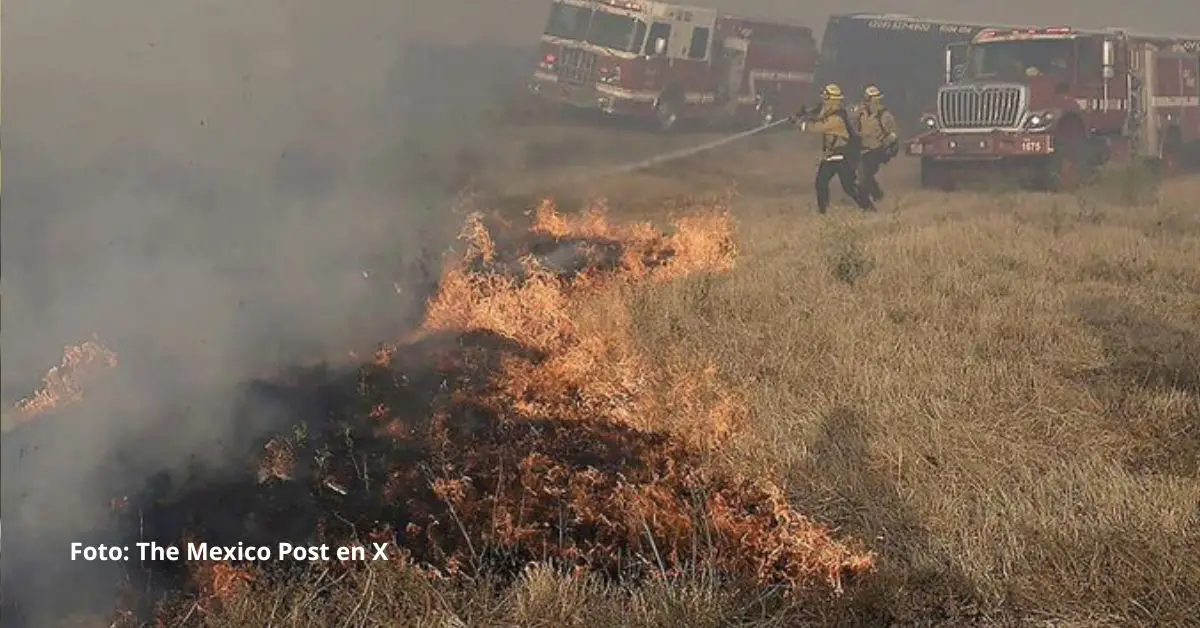 Autoridades de California desplegaron a los bomberos para combatir un feroz incendio