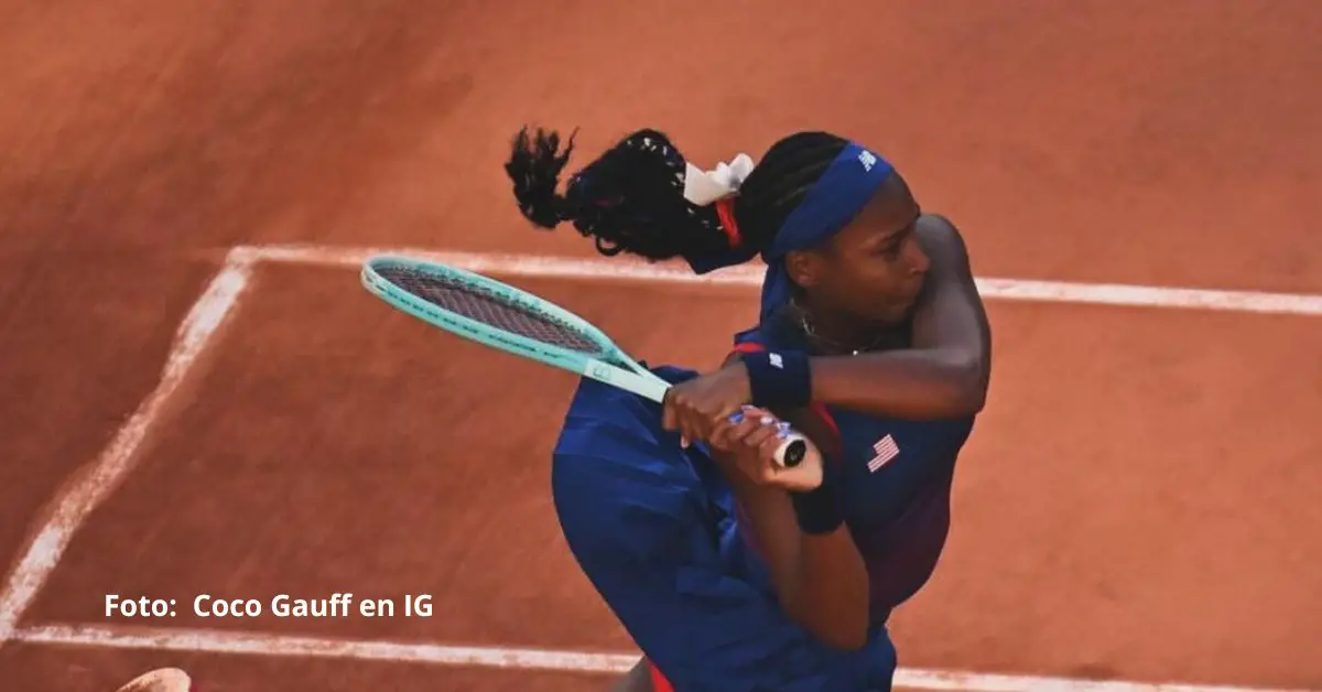 Coco Gauff es la mejor tenista norteamericana de la actualidad y fue la abanderada del Team USA junto a LeBron James