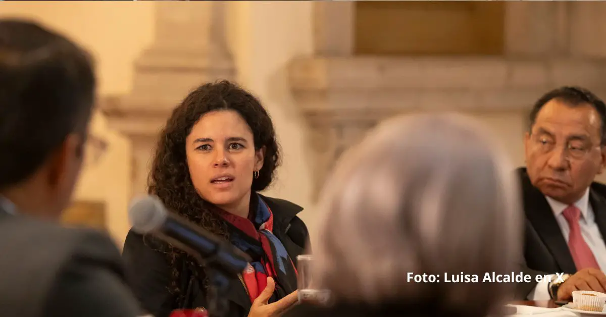 Luisa María Alcalde fue elegida como la nueva presidenta nacional del partido oficialista de México, Movimiento de Regeneración Nacional