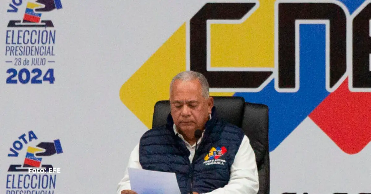 Elvis Amoroso es el presidente del Consejo Nacional Electoral de Venezuela