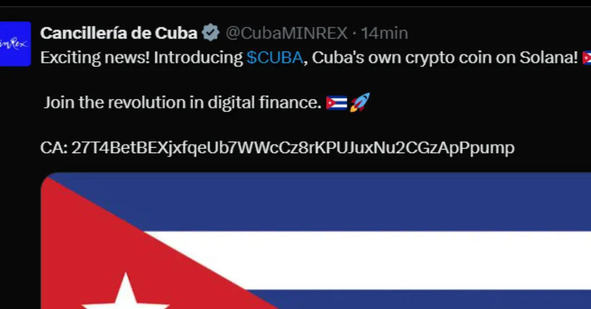 La cuenta en X del Ministerio de Relaciones Exteriores de Cuba fue hackeada